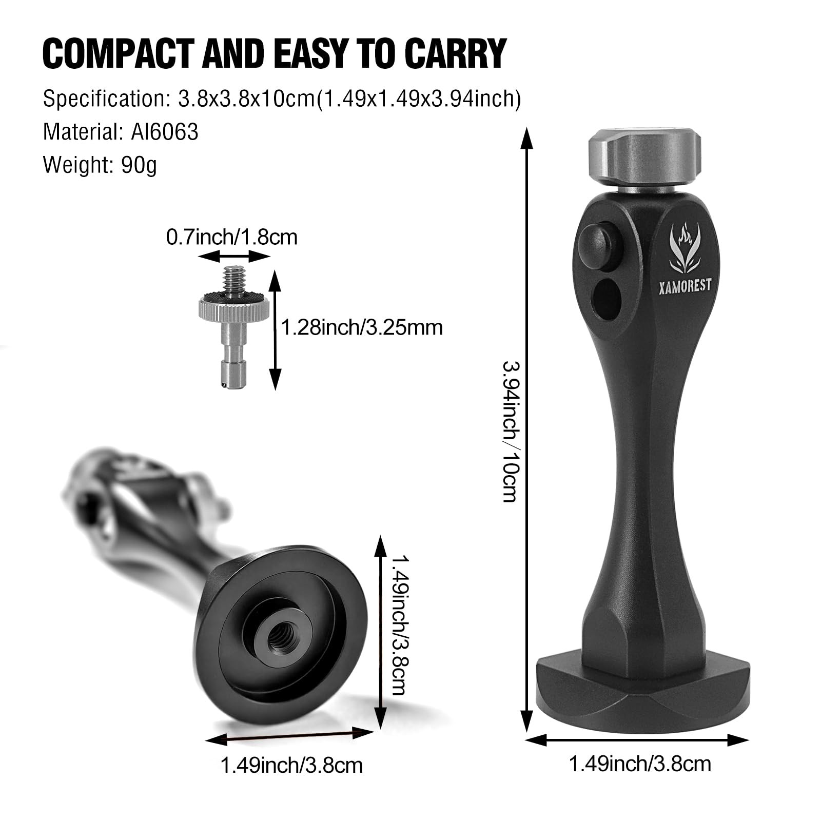 Binocular Tripod Adapter Quick Release with 1/4-20 Inch ThreadingT6061