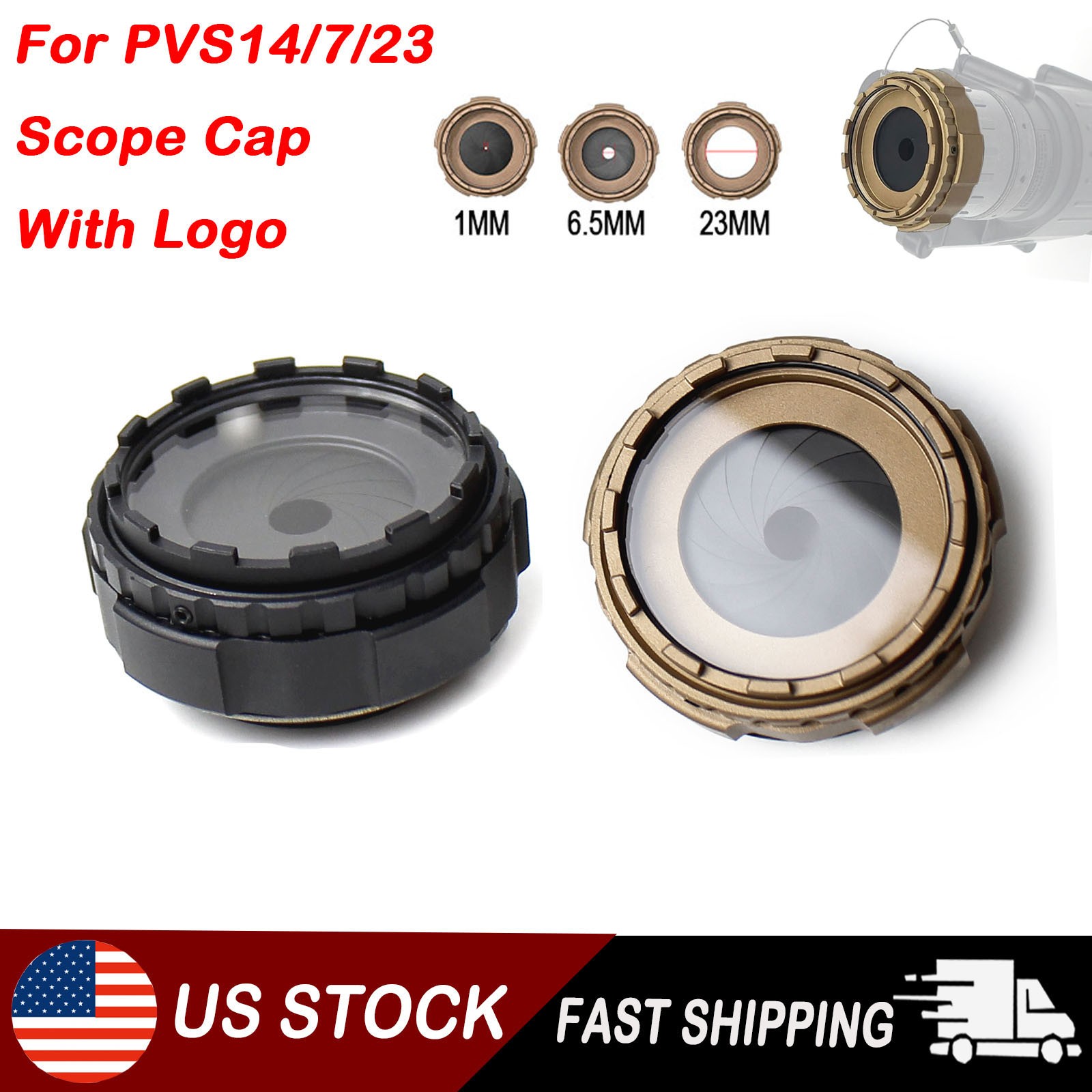 Metal Optics Device NVG PVS14 PVS7 PVS23 Protection Lens Cover NVG Focusing Cap