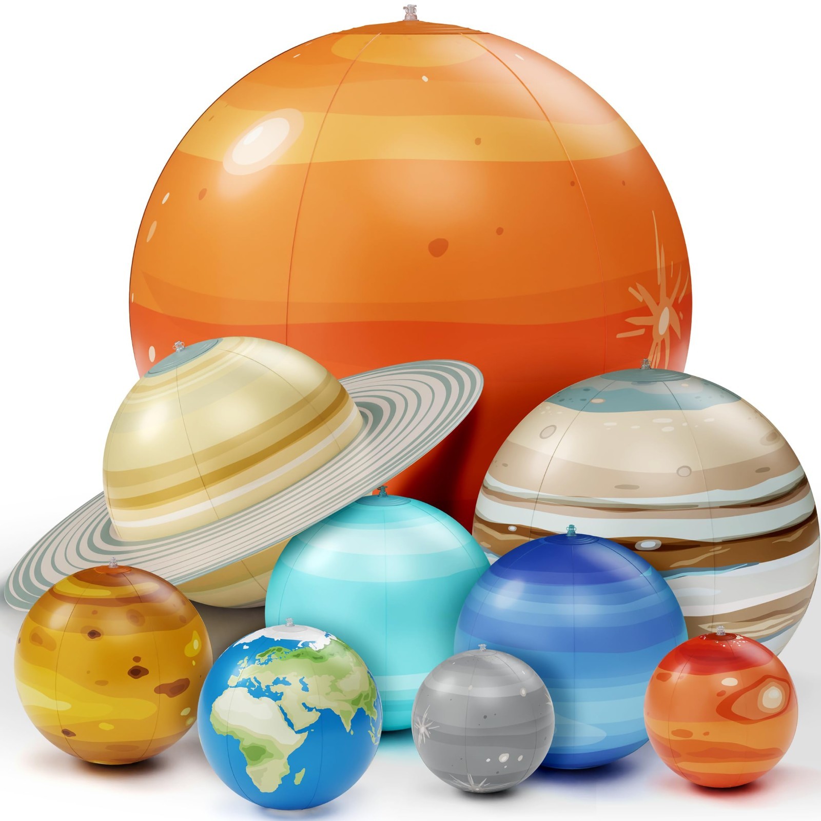 Inflatable Solar System Planets for Kids - Science Toys - Boys Room Decor Cei...