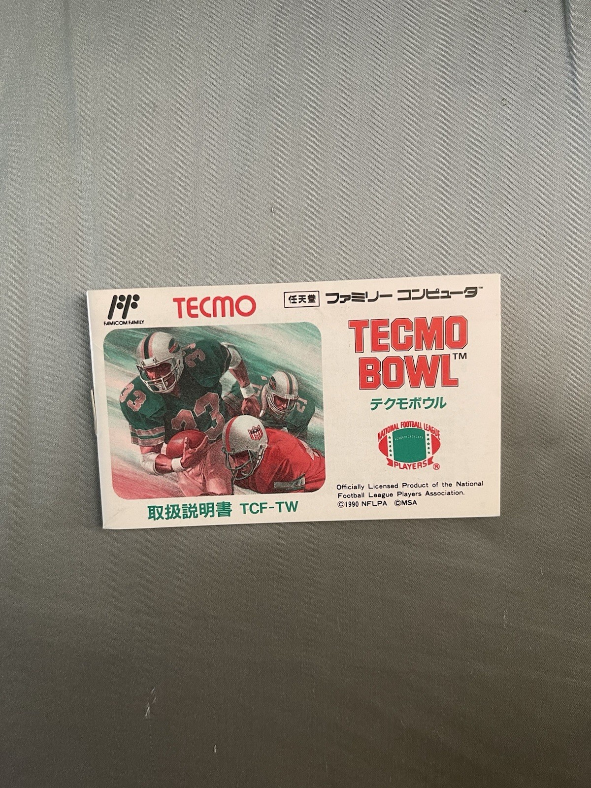 Tecmo Bowl Nintendo Famicom Japanese Manual Only Authentic VG Condition