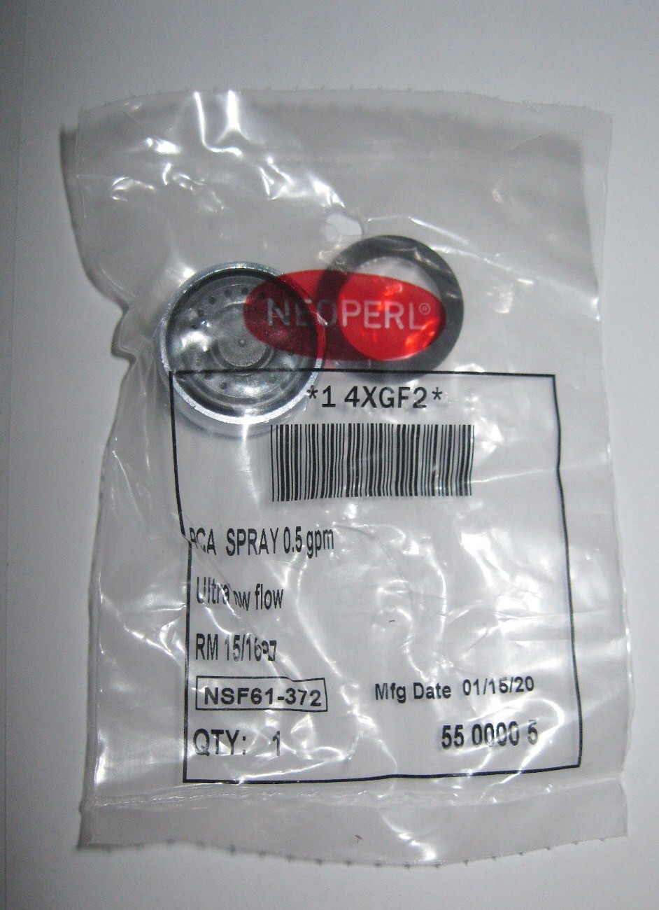 New Lot of 10 Neoperl 15/16"-27 Thread Size, 0.5 gpm Flow Rate Faucet Aerators