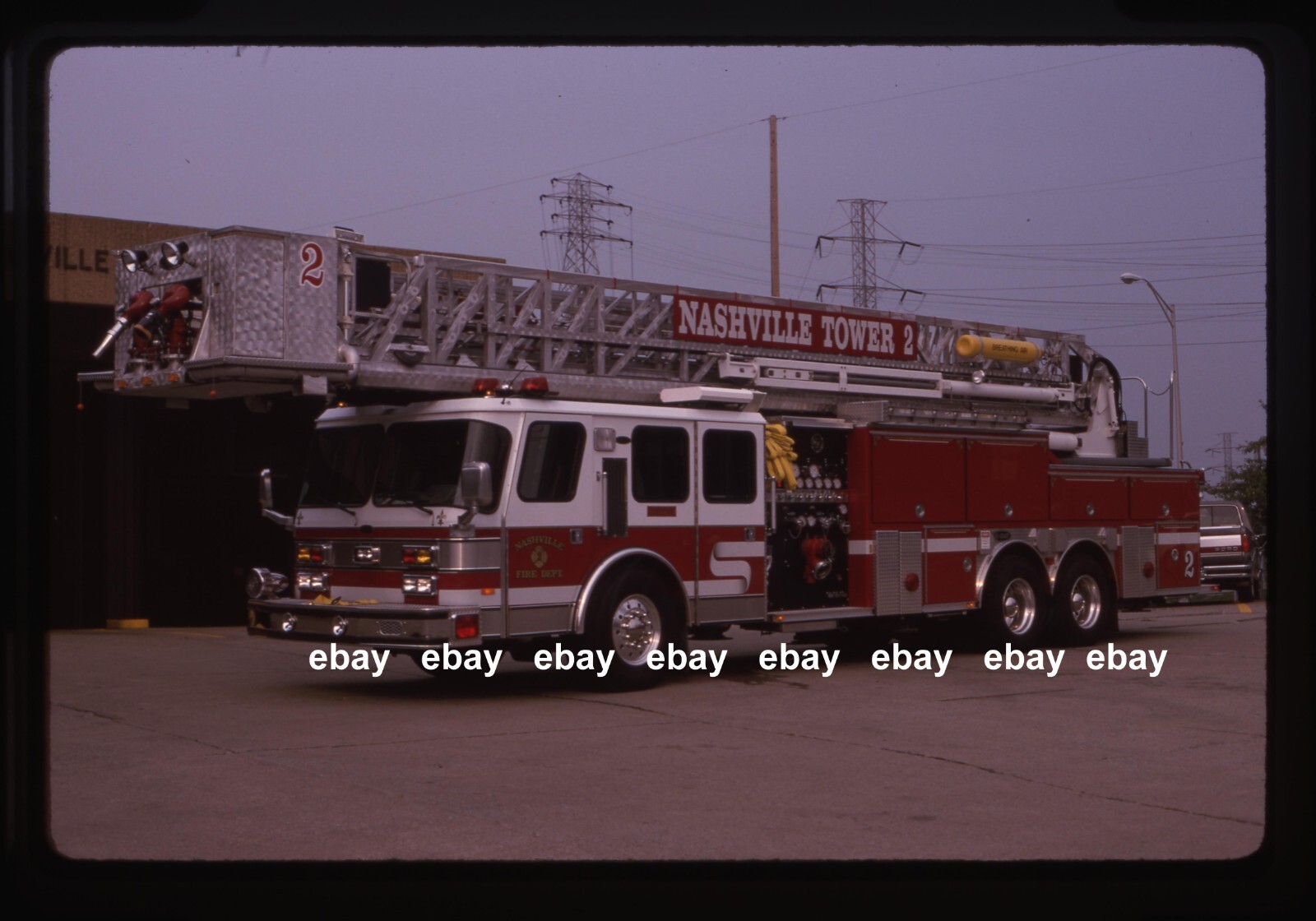 Nashville TN T2 Emergency One Tower Fire Apparatus Slide