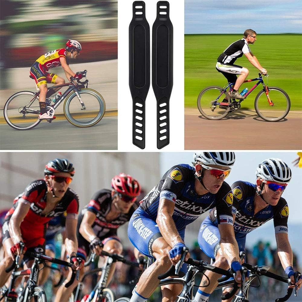 4 Pack Adjustable Bike Pedal Straps for Comfortable Cycling