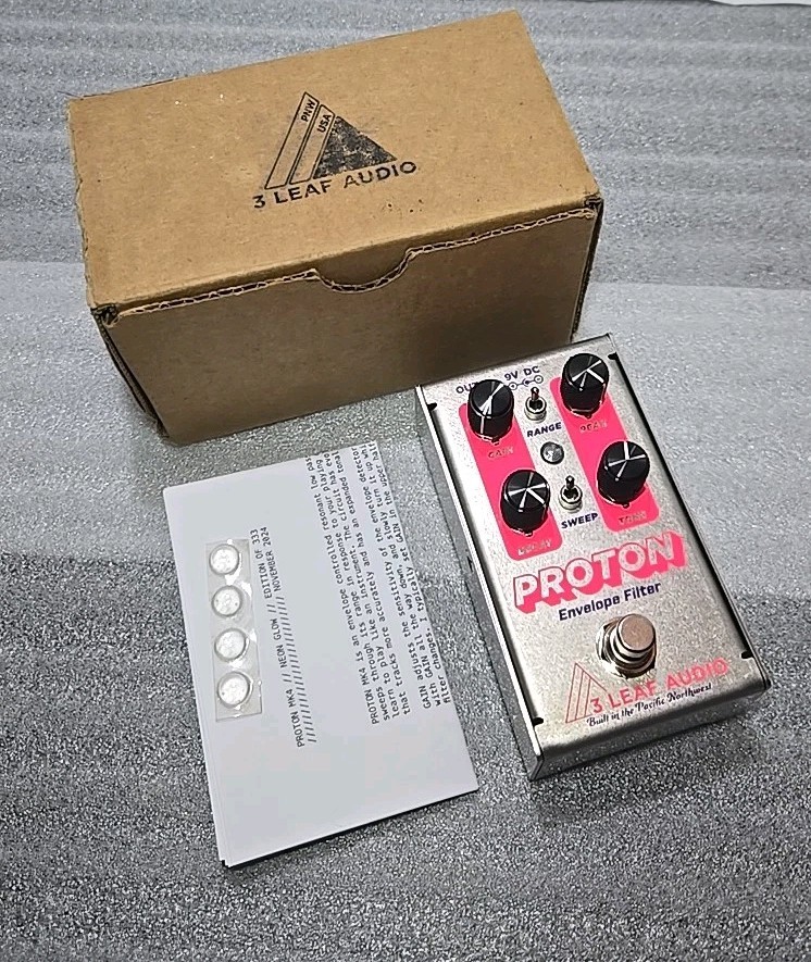 3Leaf Audio Proton MK4 Envelope Filter Pedal Pink NEW In Box Rare Boutique Effec