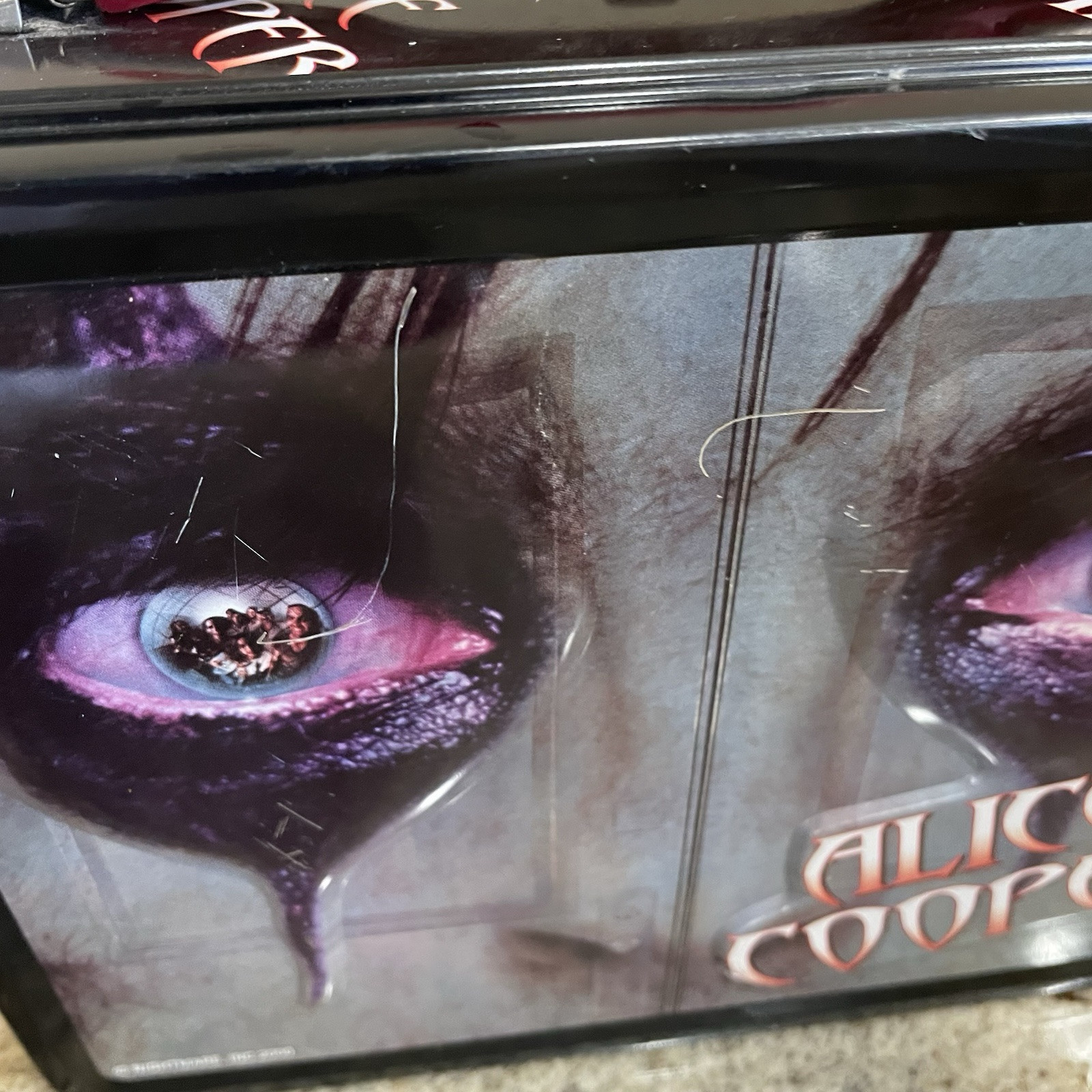 ALICE COOPER NECA 2000 Large Tin Embossed LUNCH BOX