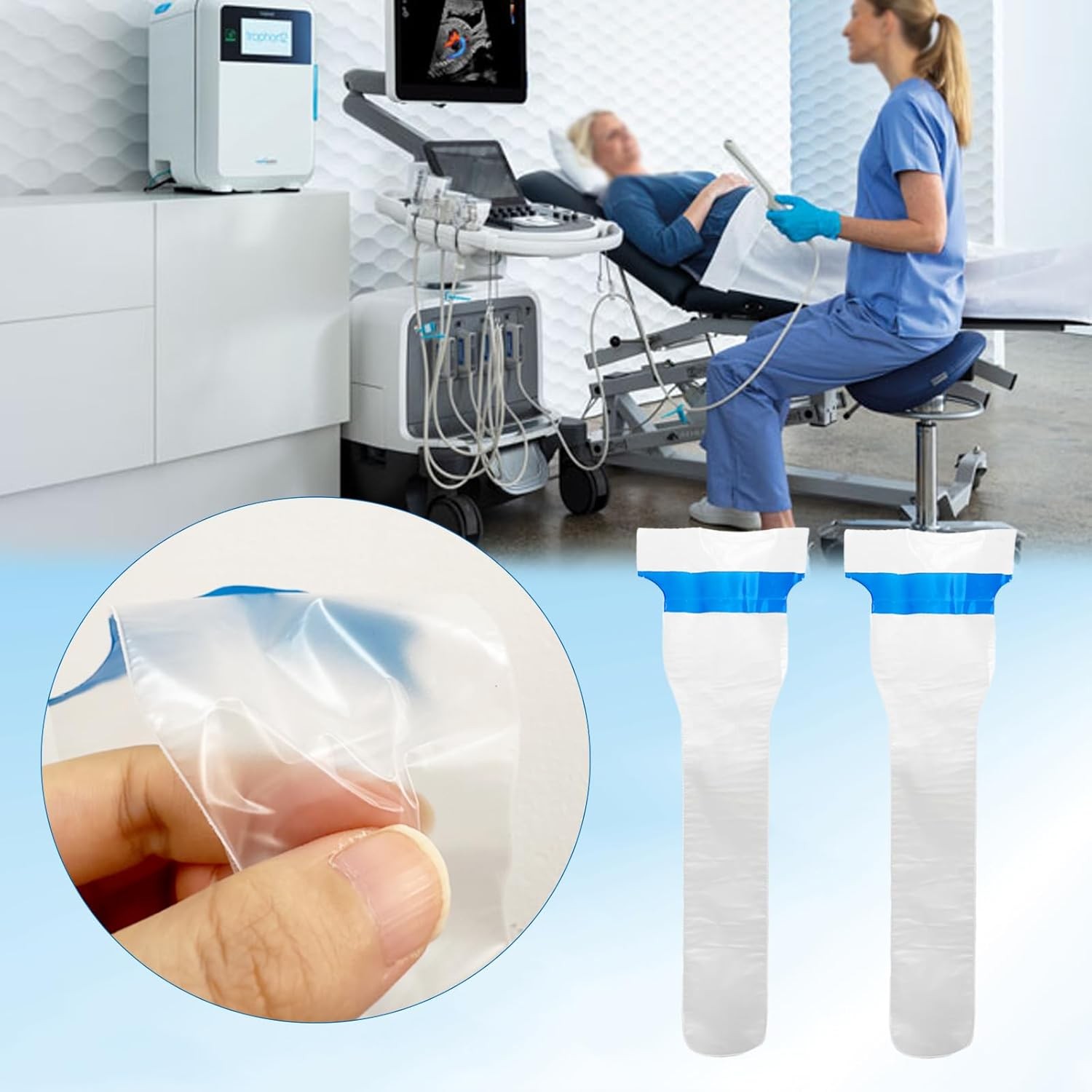Ultrasound Probe Cover - Endocavity Transducer Cover Latex Free Non Sterile Disp