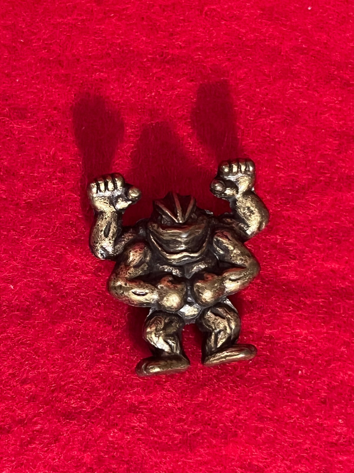 Pokemon Metal Collection Machamp Die Cast Brushed Gold Figure Japanese