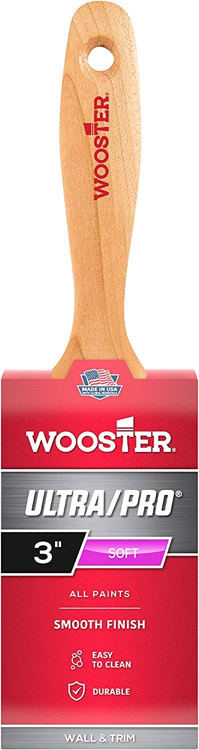 Wooster Genuine 3" Ultra/Pro Soft Flat Paintbrush - W4169-3