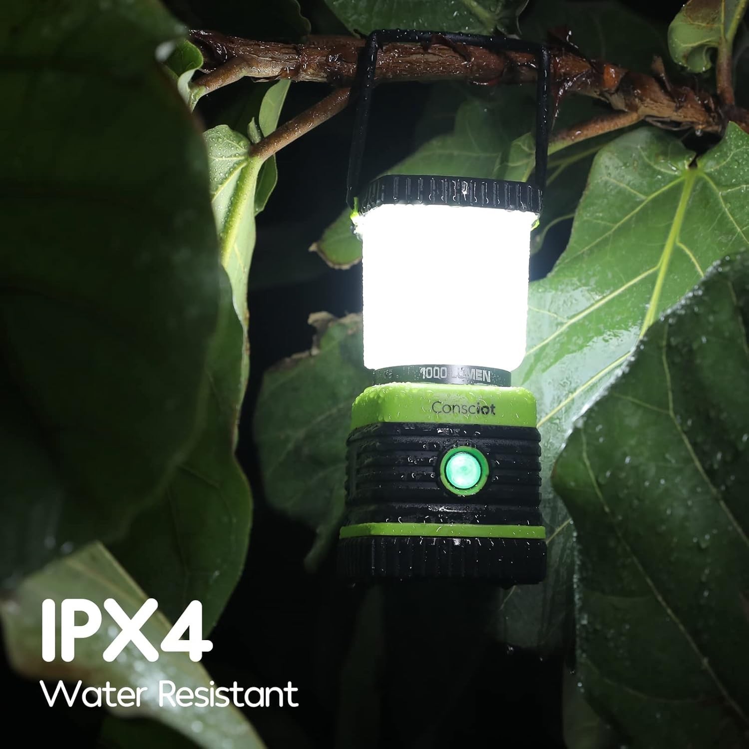Emergency Ready 2-Pack LED Lanterns: 1000LM Brightness, 12 Hours Use, Waterproof