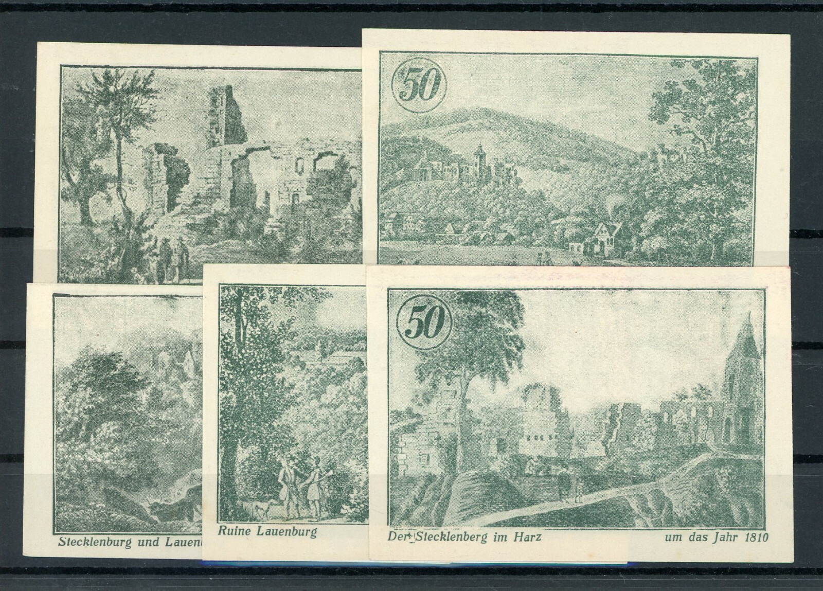 Stecklenberg 5 Notes Notgeld Banknotes Germany 2/21403