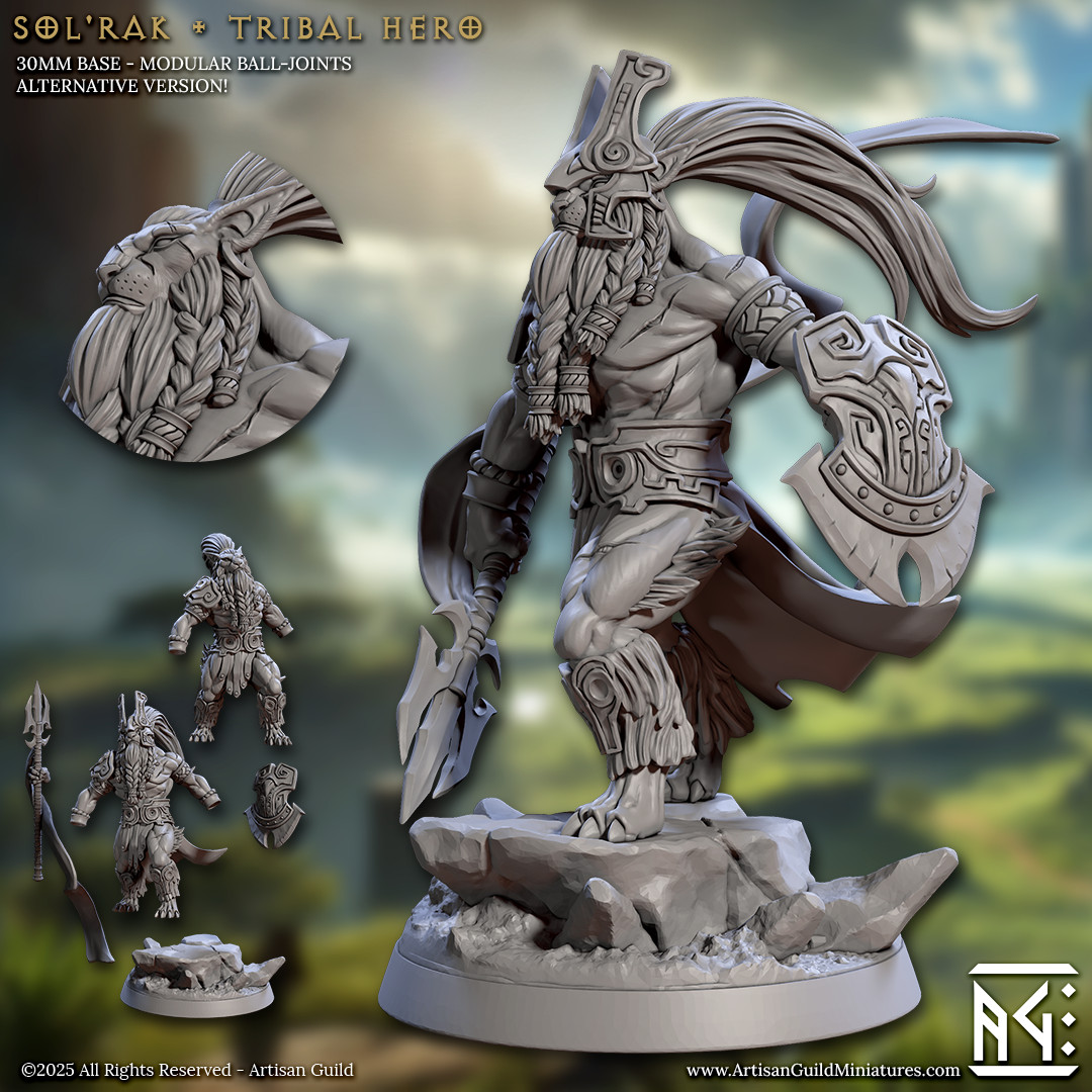 Sol'Rak - Rakshakin Tribal Warrior  - Artisan Guild - Dungeons and Dragons