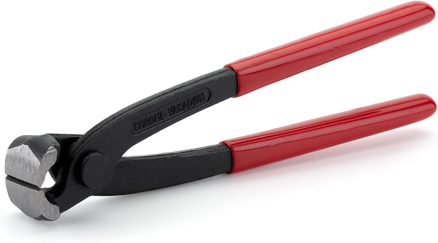 Bates 8-Inch Nail Puller - Red End Cutting Pliers for Effortless Extraction