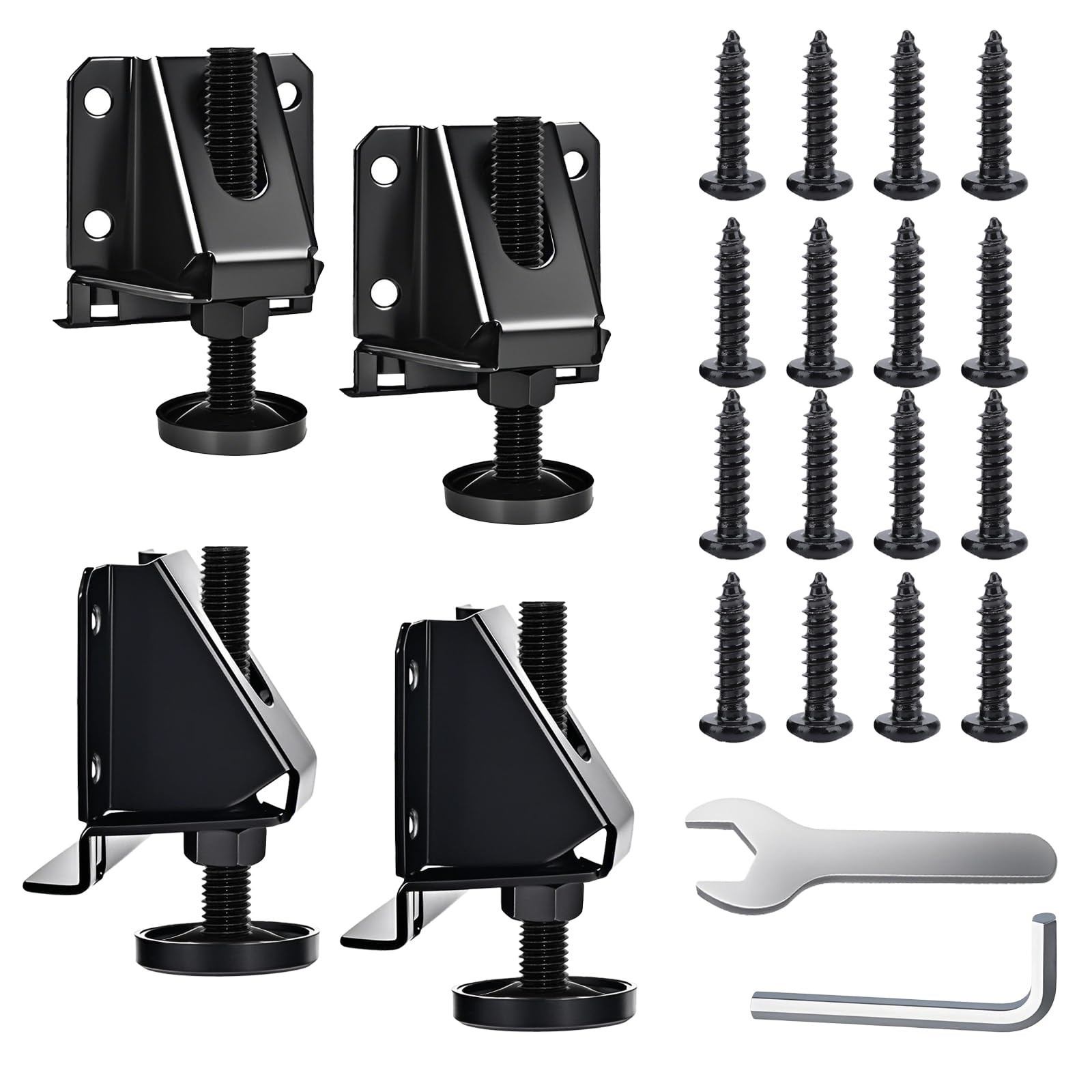 Heavy Duty Leveling Feet, 4 Pack Adjustable Furniture Levelers with 1320LB Ca...