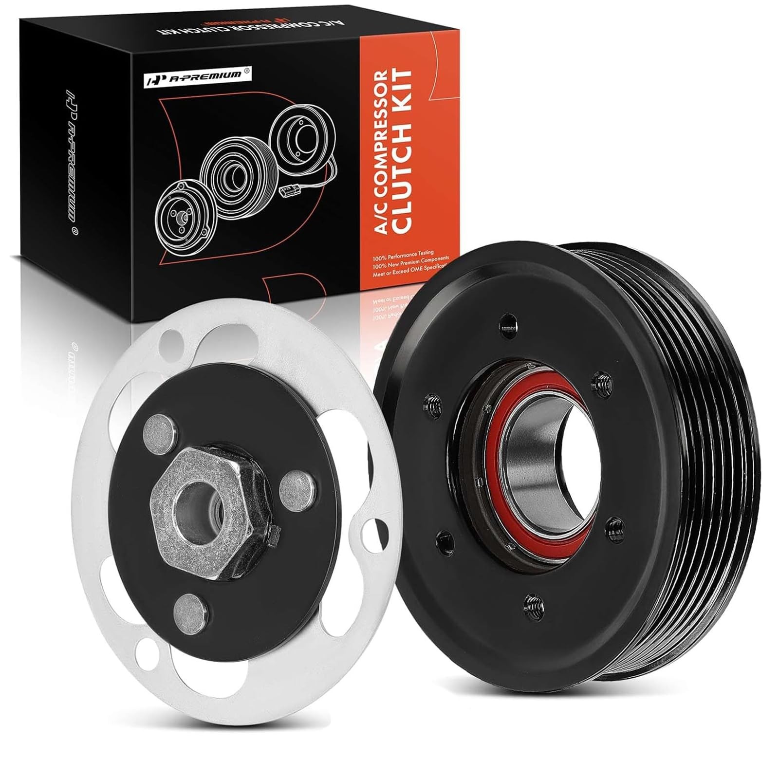 A-Premium Air Conditioner AC Compressor Clutch Kit Compatible with Volkswagen Je
