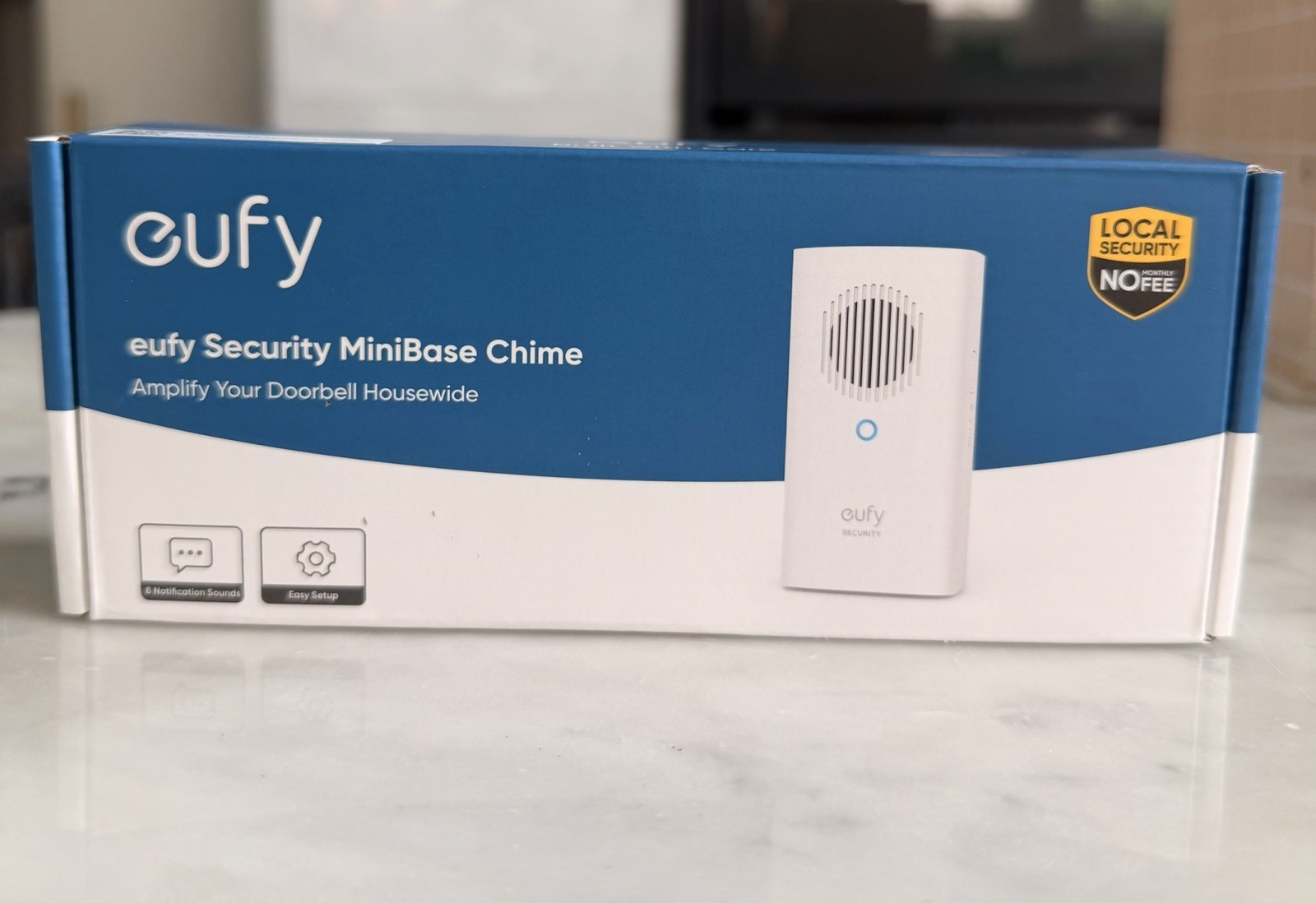 eufy Security Add-On Indoor Chime for Video Doorbell E340, 8 Fun Ringtones