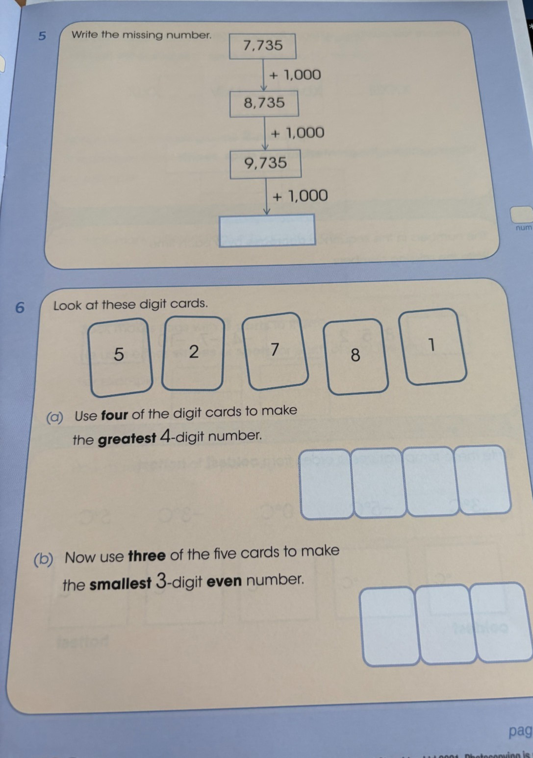 PUMA (PROGRESS IN UNDERSTANDING MATHS ASSESSMENT) YEAR 4 SUMMER. AGE 8-9. ANSWER