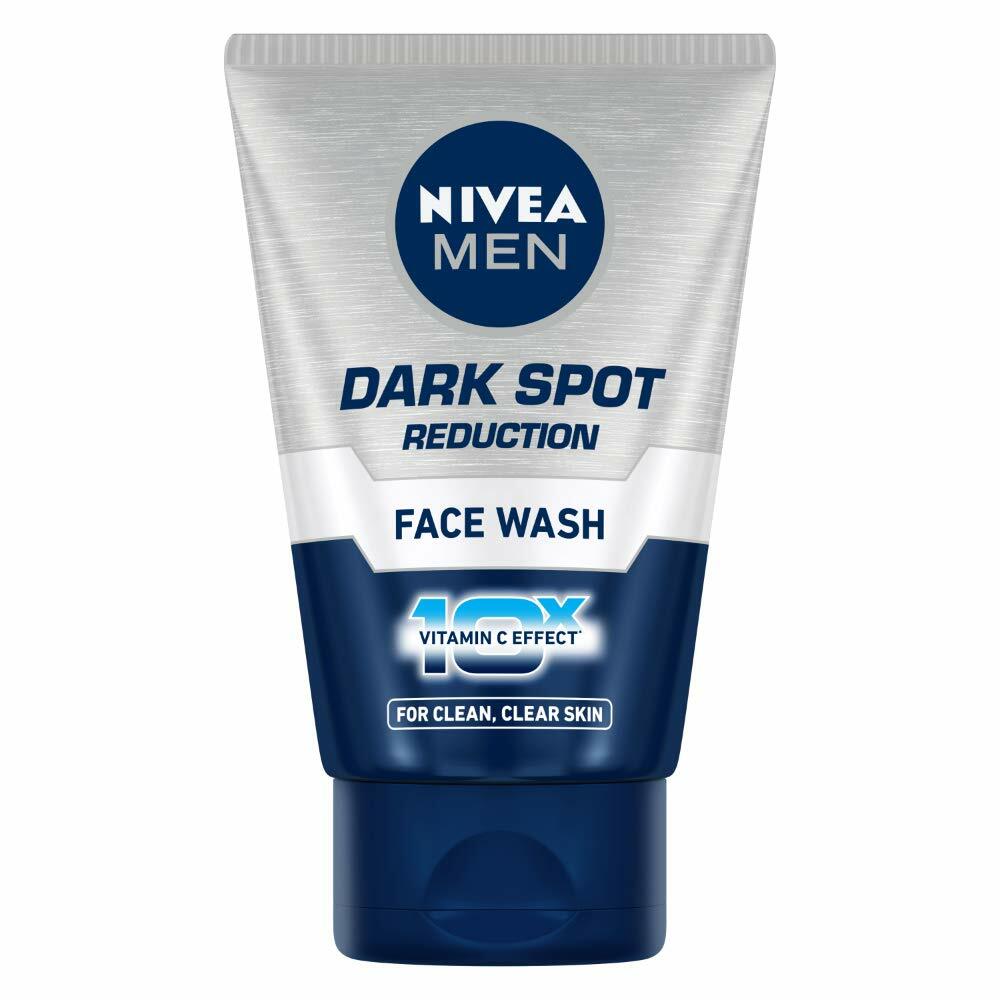 NIVEA Men Face Wash Dark Spot Reduction Clean & Clear Skin 10x Vitamin C100g