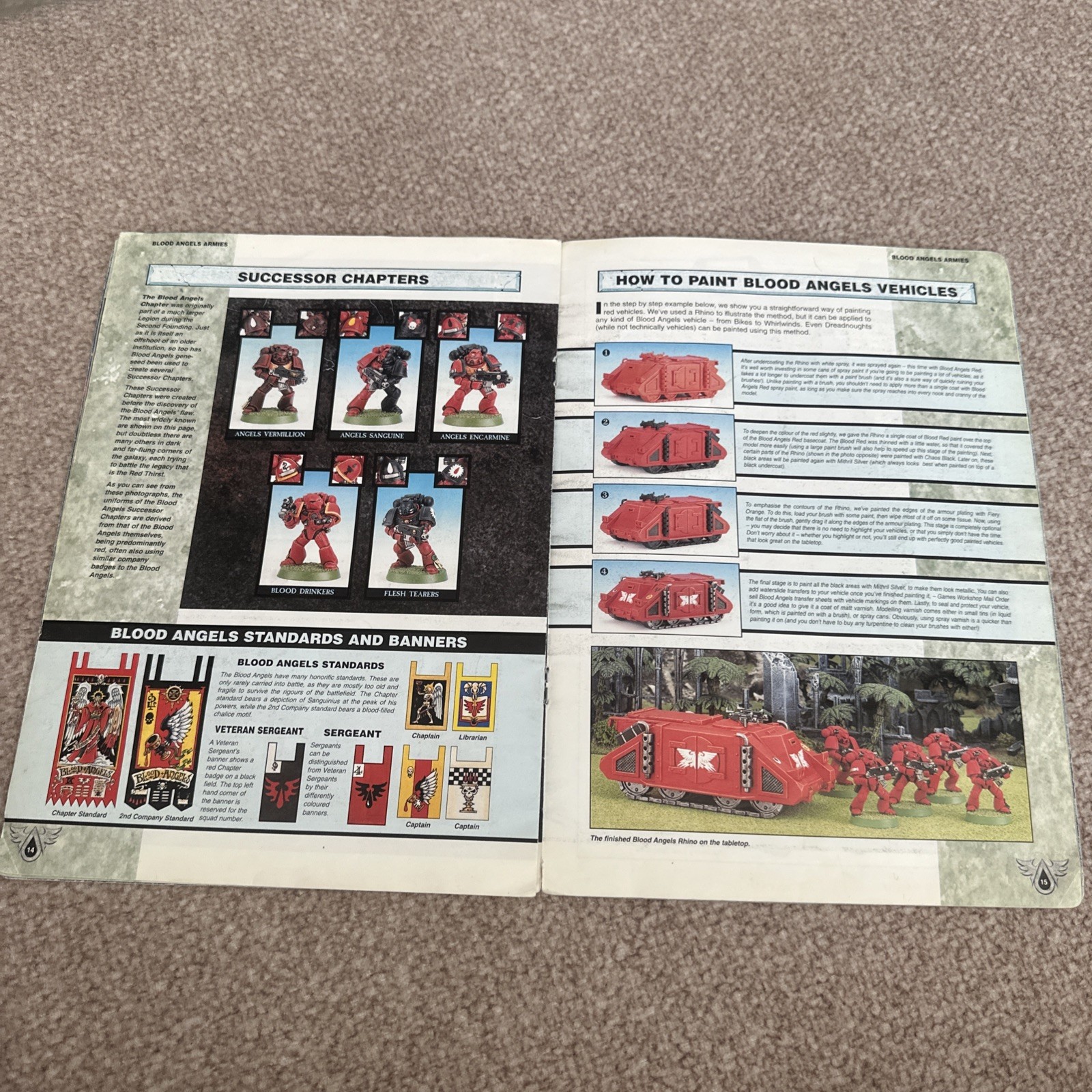 Codex Blood Angels 3rd Edition 1998 for Warhammer 40K by Games Workshop