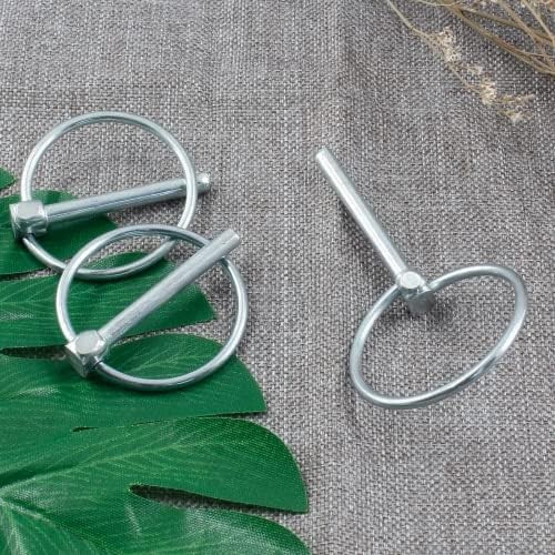 12 Pcs Heavy Duty Lynch Pins with Ring 3 16 Inch