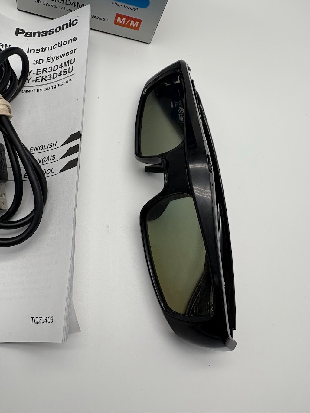 Panasonic Viera 3D Glasses Full HD, Rechargeable, TY-ER3D4MU, AS FOR PARTS