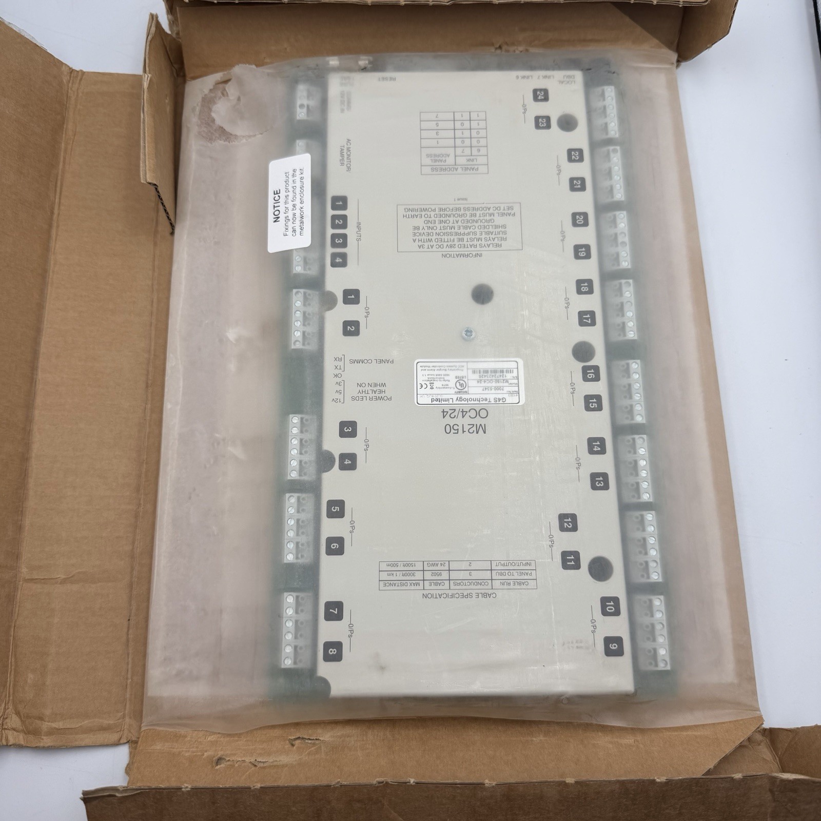 G4S M2150 OC4/24 MultiNODE Output Controller Security Alarm Board UK New