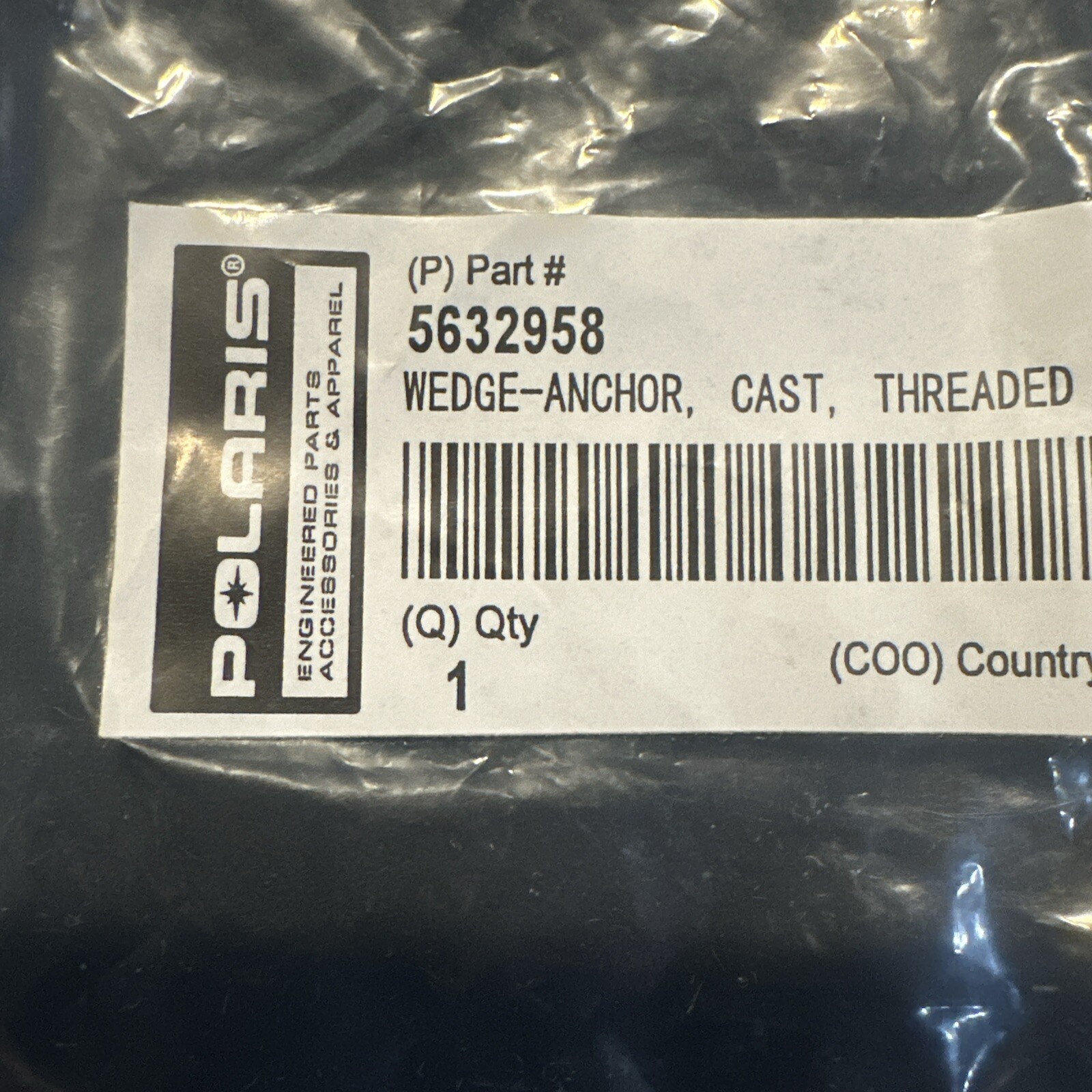 Polaris 5632958 Wedge Anchor Cast Threaded NEW OEM  A28