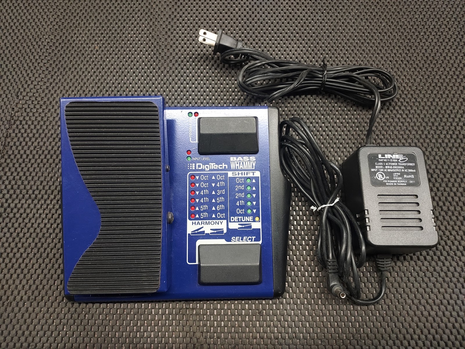 Original Digitech Bass Whammy Pedal V1 Made In Canada 1990s Stompbox Effect
