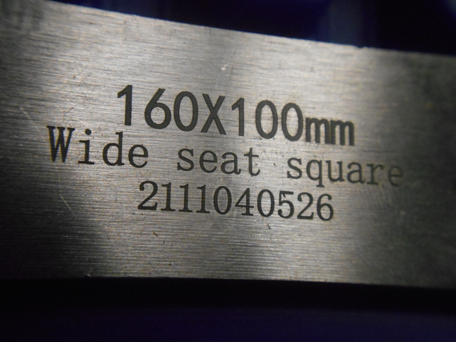 160 x 100 MM Wide Seat Precision Square in Case