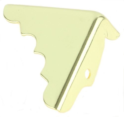(4-Pack)  Brass Box Corner Protector - 1-3/4"