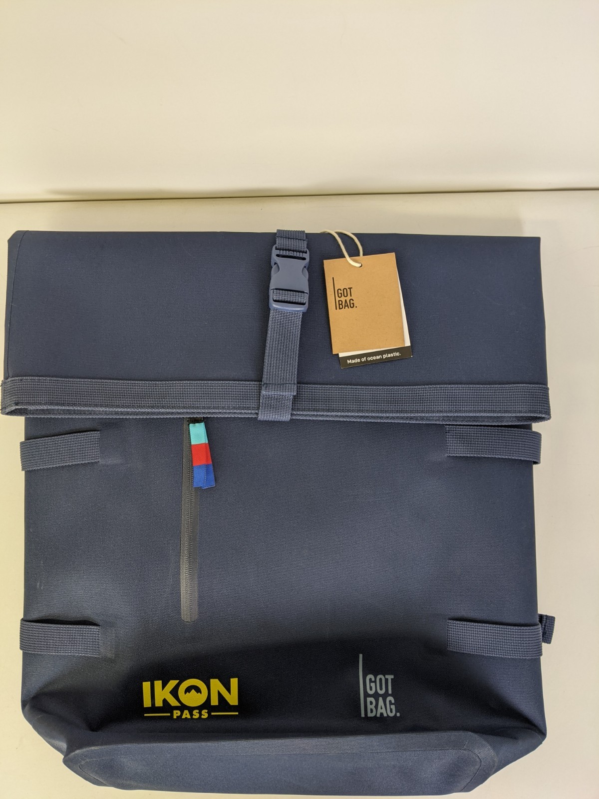 GOT BAG Roll Top Dry Backpack Navy Blue NWT Ikon Pass Promotional NEW