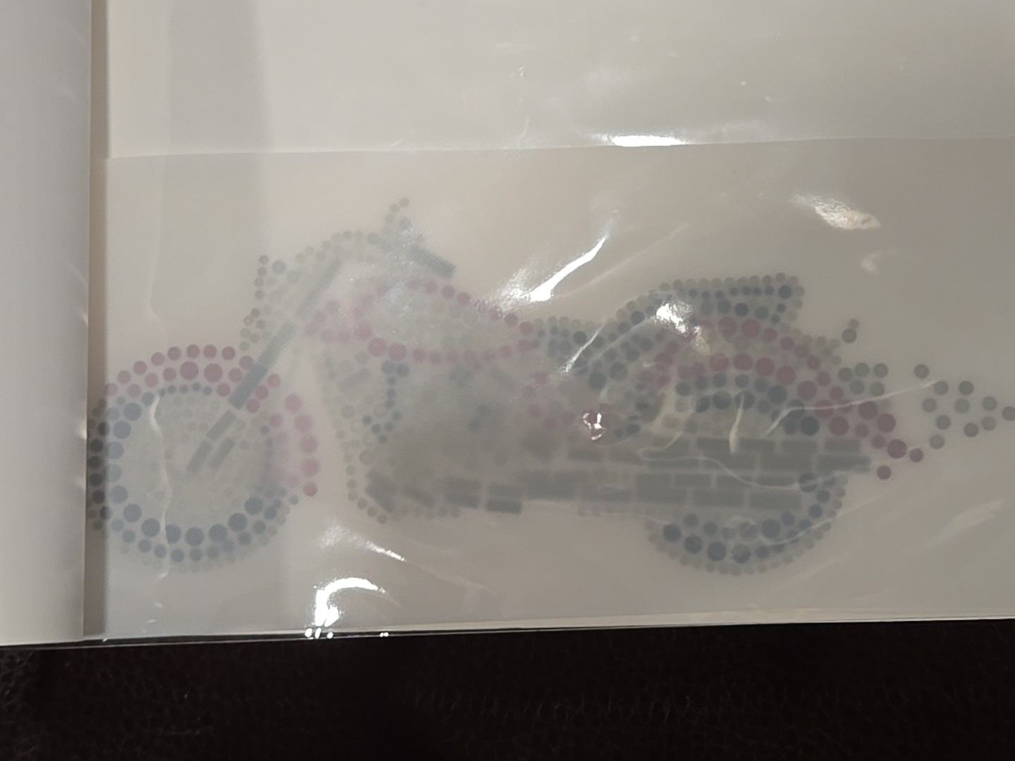 The Edge Motorcycle Rhinestone Iron-on Decal Design - ONS