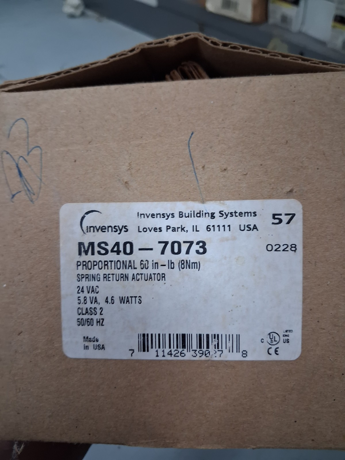 Invensys MS40-7073 Actuator