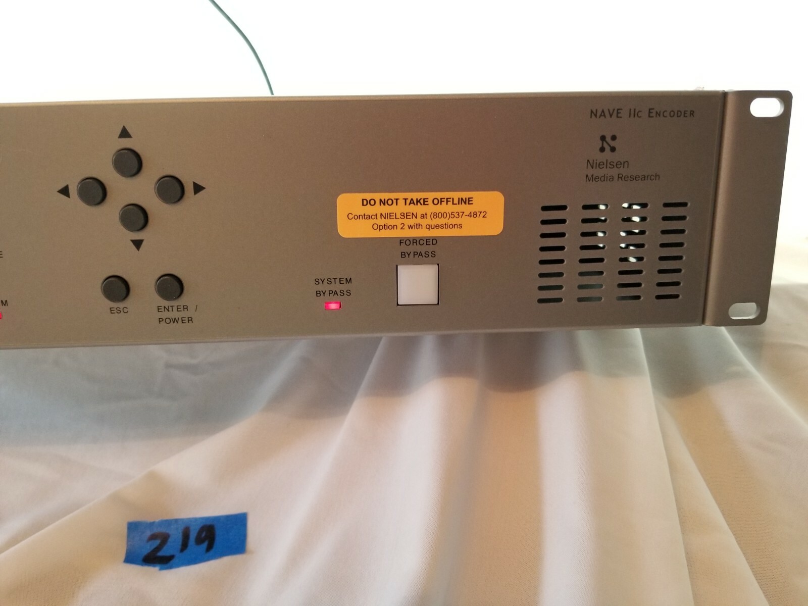 Nielsen WEGENER NAVE IIC 002 ENCODER Rack Mount Silver #219