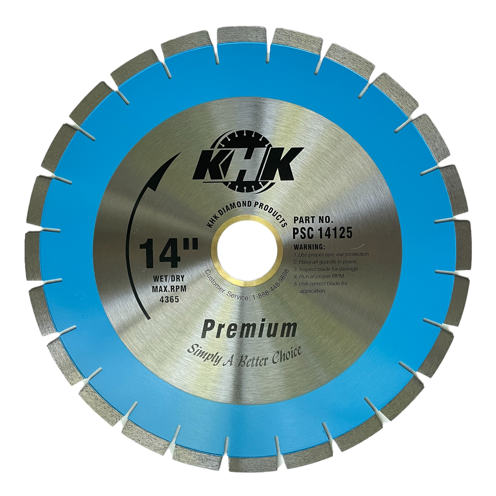 14" Silent Core Blade Cutting Granite Stone Marble Concrete Bricks 60/50mm Arbor