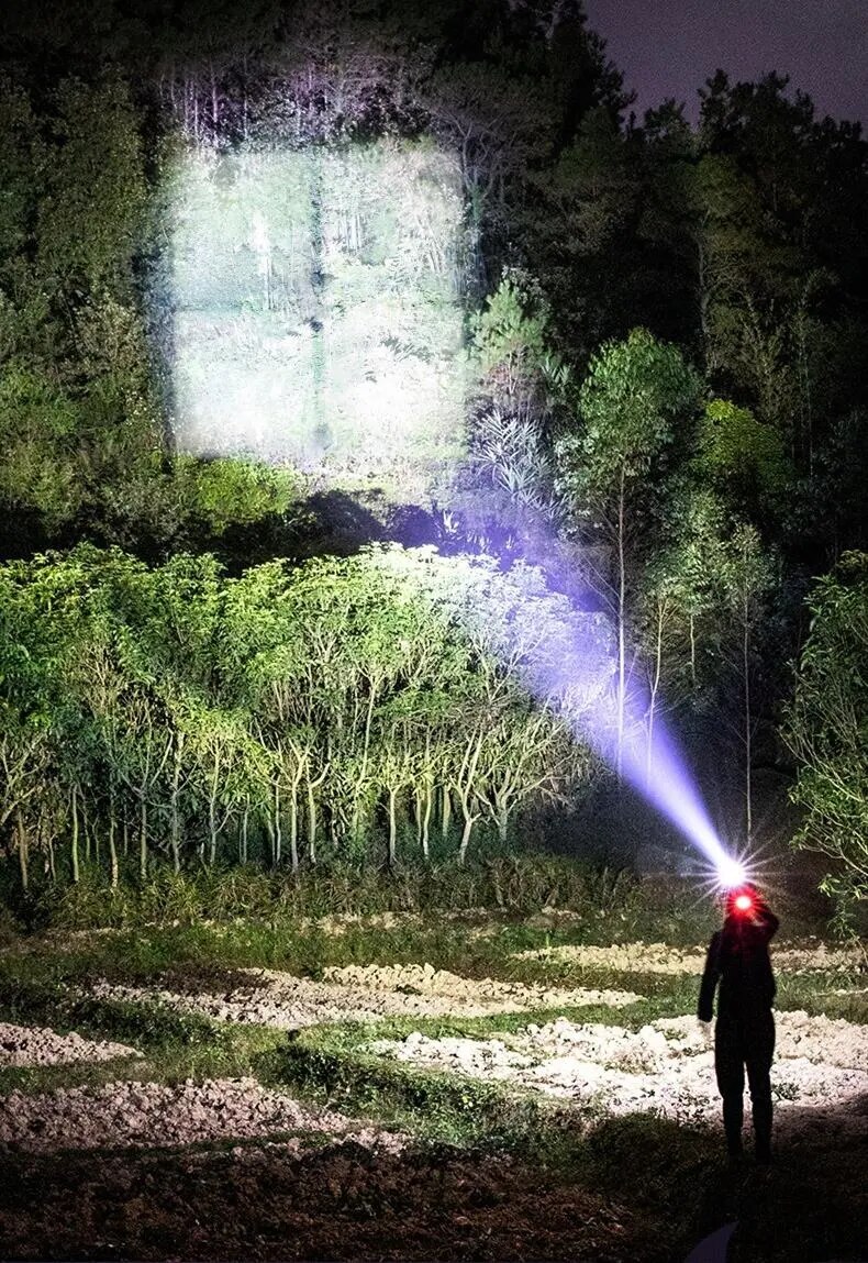 9000000LM LED Headlamp USB Rechargeable Super Bright Zoom Head Torch Headlight