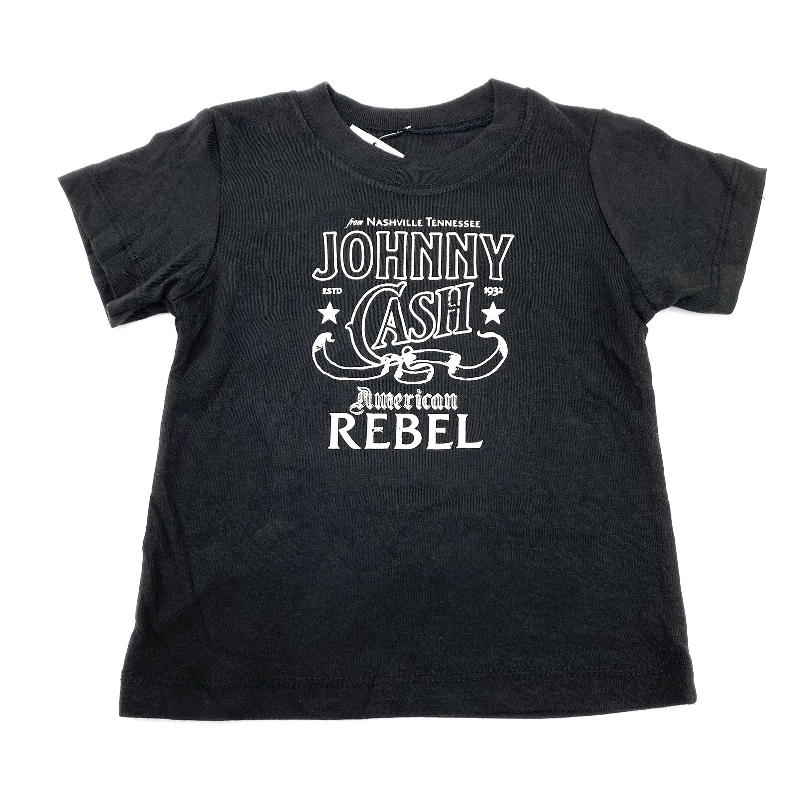 Johnny Cash Baby Boy Size 18M Short Sleeve T-shirt American Rebel Black