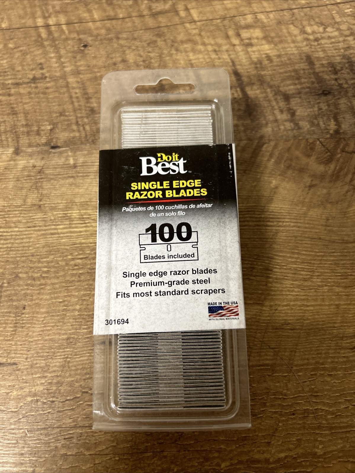 100PCS Best Razor Blades Single Edge Extra Sharp Knife Scrapers