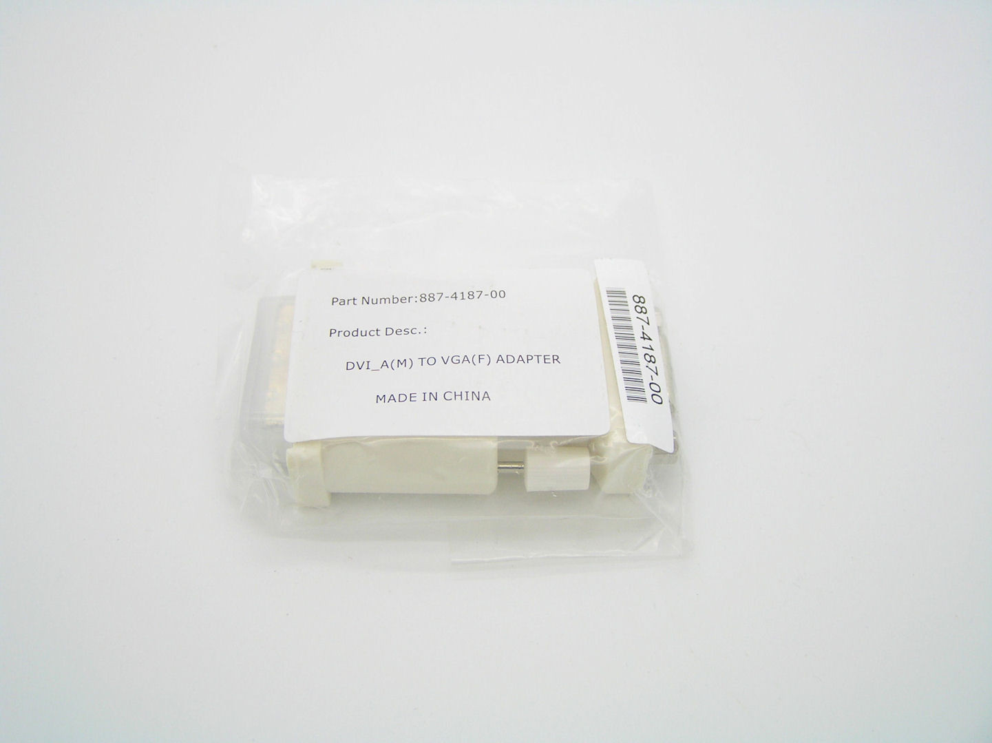 New Genuine Dell DVI_A(M) to VGA(F) Adapter 887-4187-00 J8461