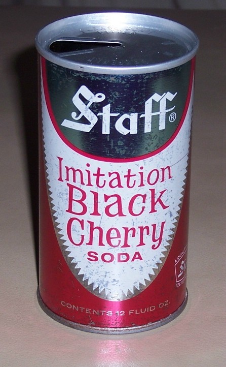 *Rare* Pre-Zip Code Staff Imitation Black Cherry Soda Can