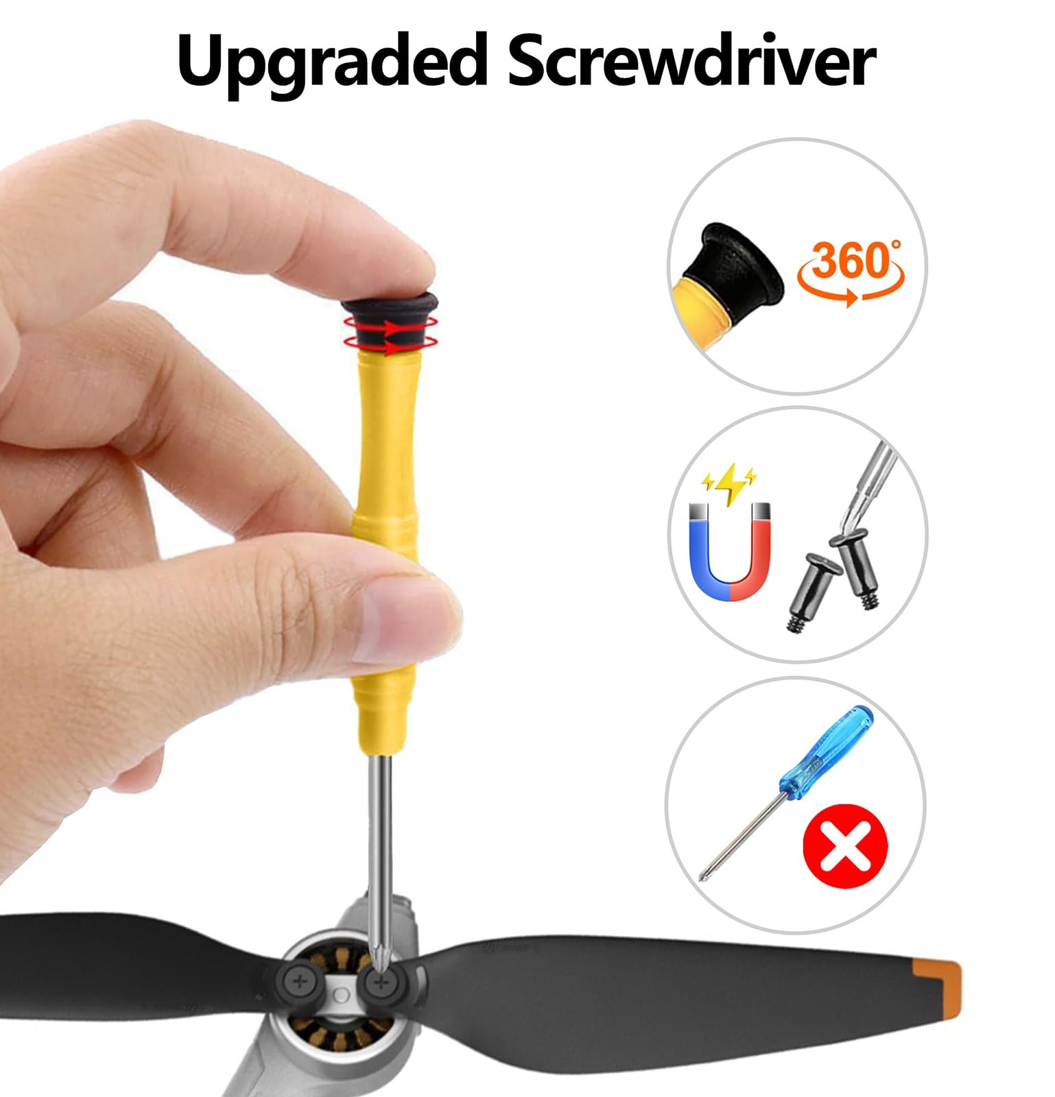 32 Pcs Propellers for DJI Mini 3, Betschkim Replacement Low-Noise and 32pcs