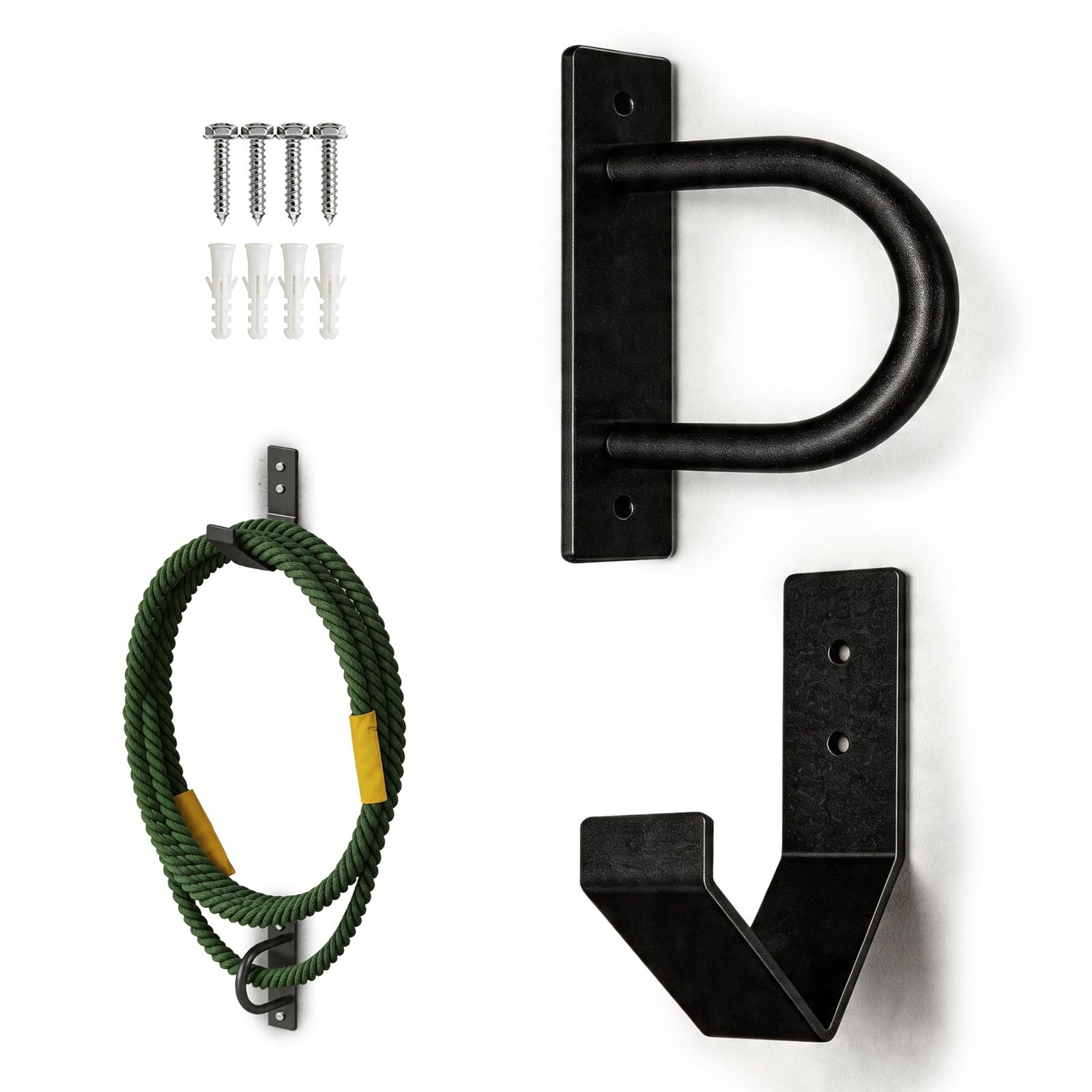 Battle Rope Anchor, Resistance Band Wall Anchor, Heavy Duty Wall Mount Bracke