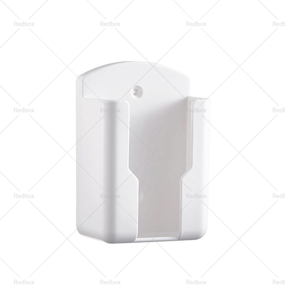 Universal White Air Conditioner Remote Control Holder Wall-Mounted Storage