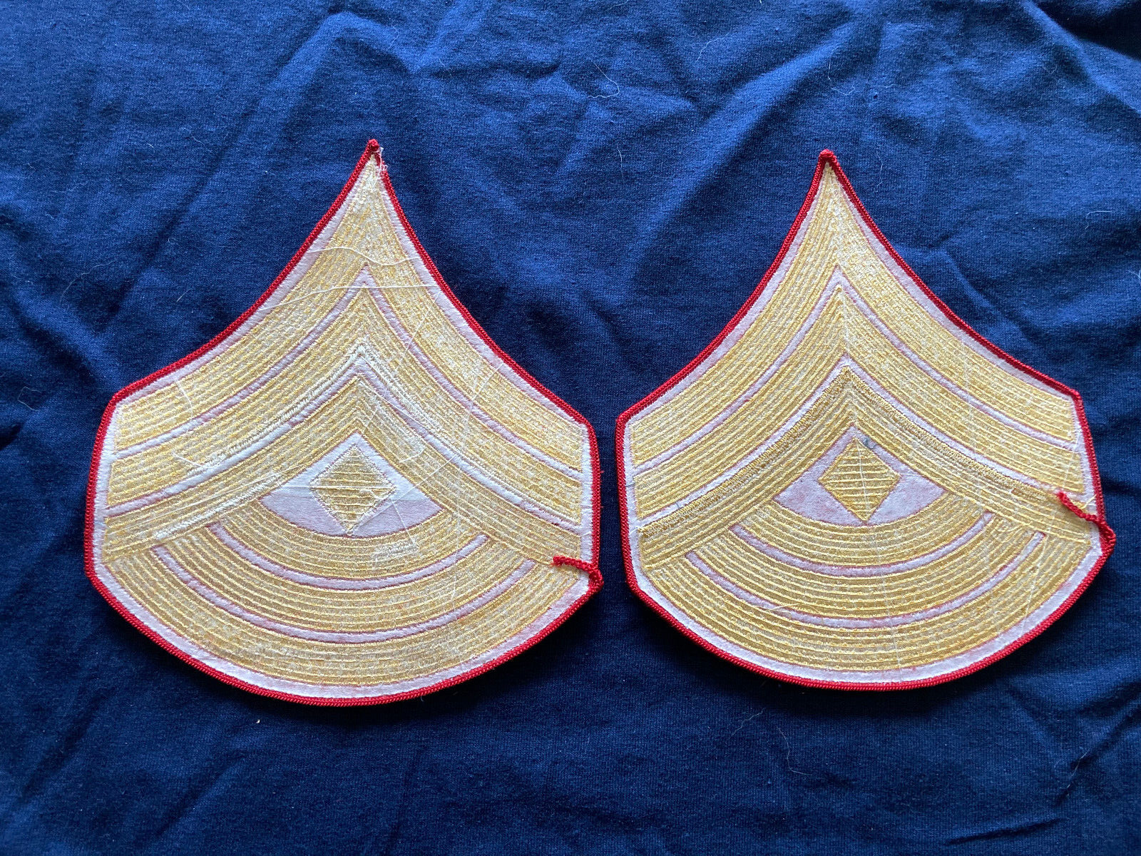 EHTF USMC 1st First Sergeant chevron pair merrowed edge formal evening dress