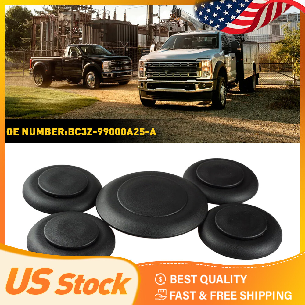 11 thru 25 Super Duty OEM 5th For Ford Wheel Puck Hitch Cover Plug Trim Ring Kit