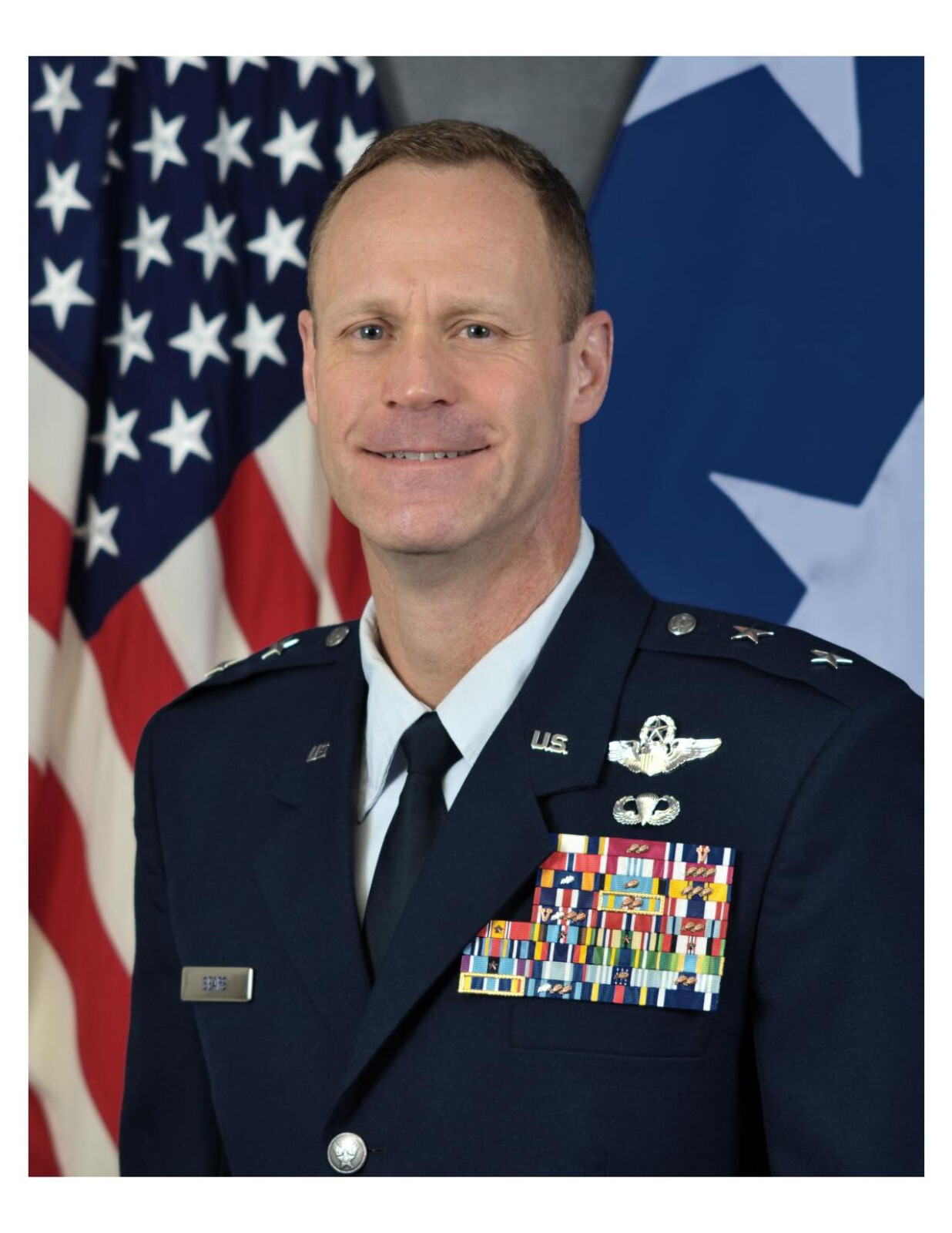 United States Air Force General James R. Sears, Jr. 8x10 Photo On 8.5" x 11"