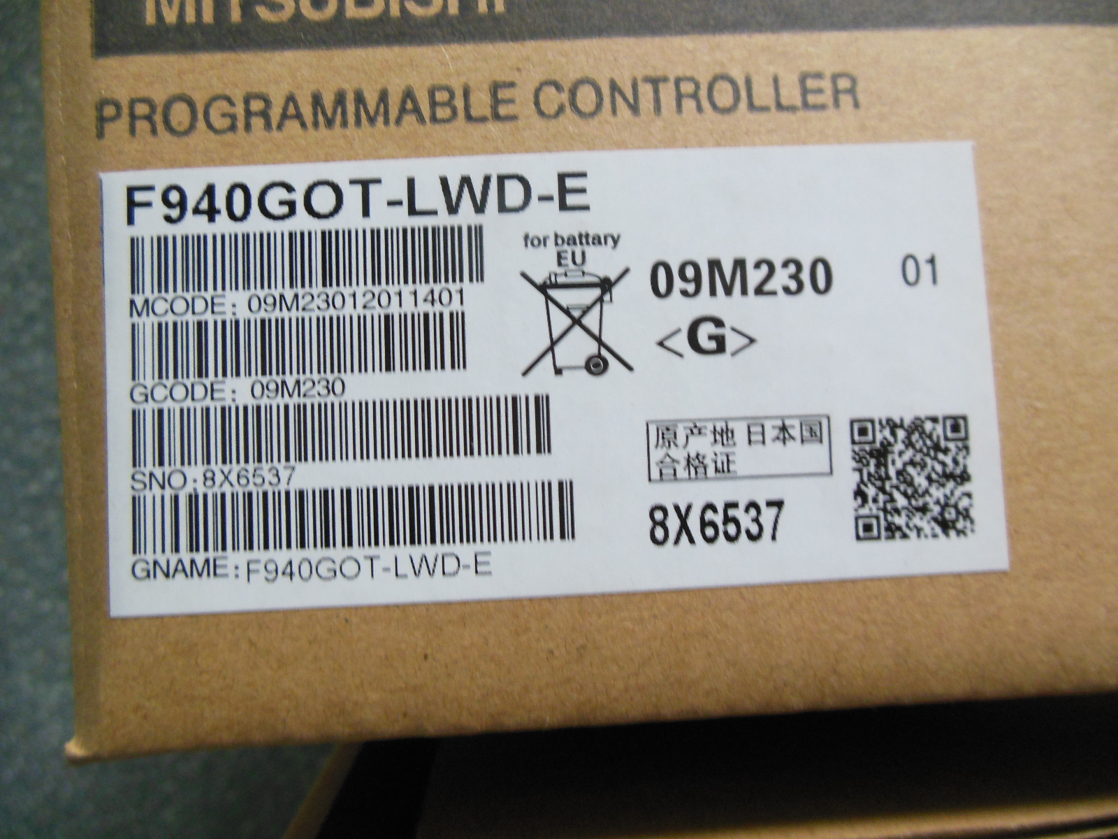 MITSUBISHI HMI F940GOT-LWD-E Touch Panel F940GOTLWDE New In Box Operator Panel