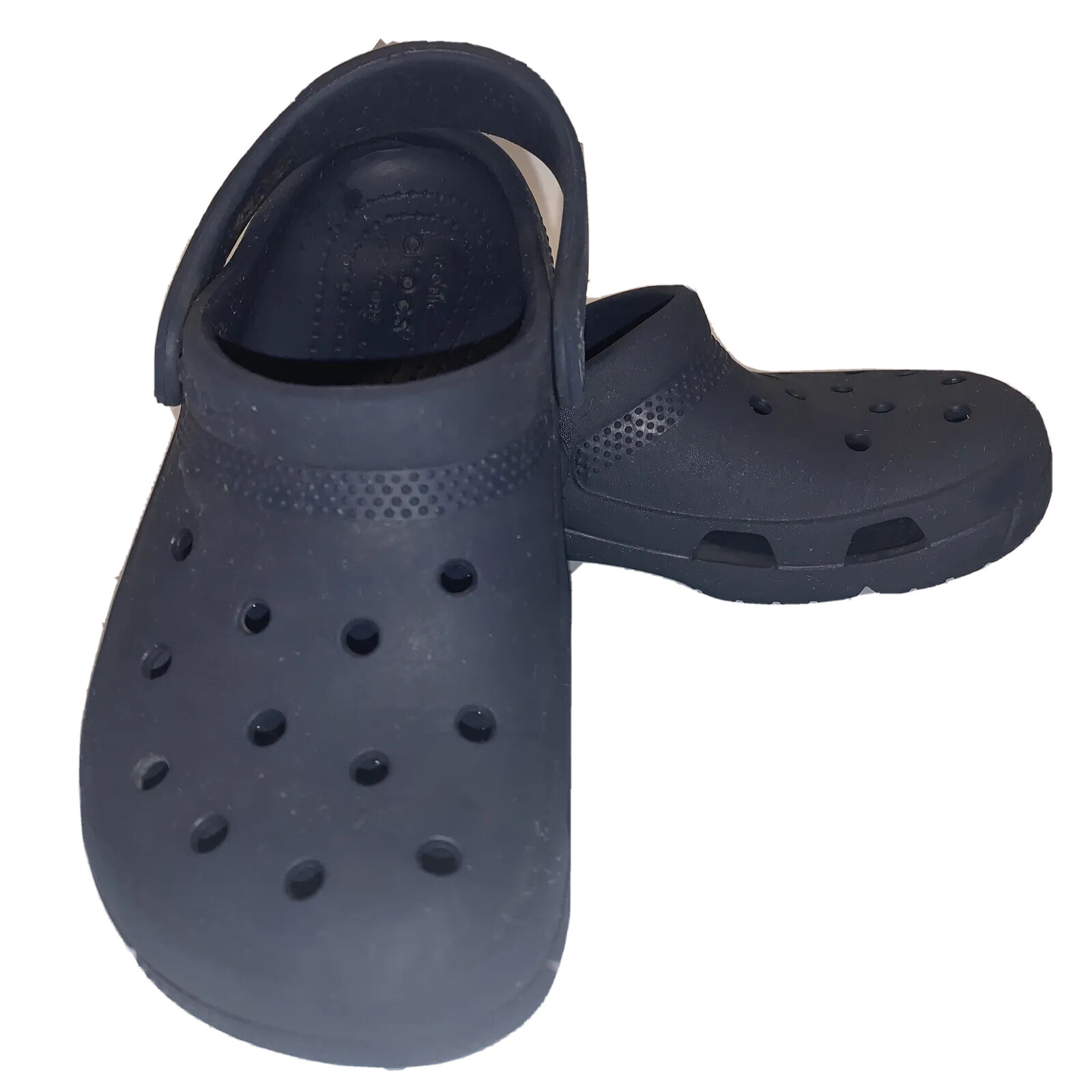 Crocs Crocband Kids Shoes Size C12 Navy Blue Rubber Top Comfort Water Clogs