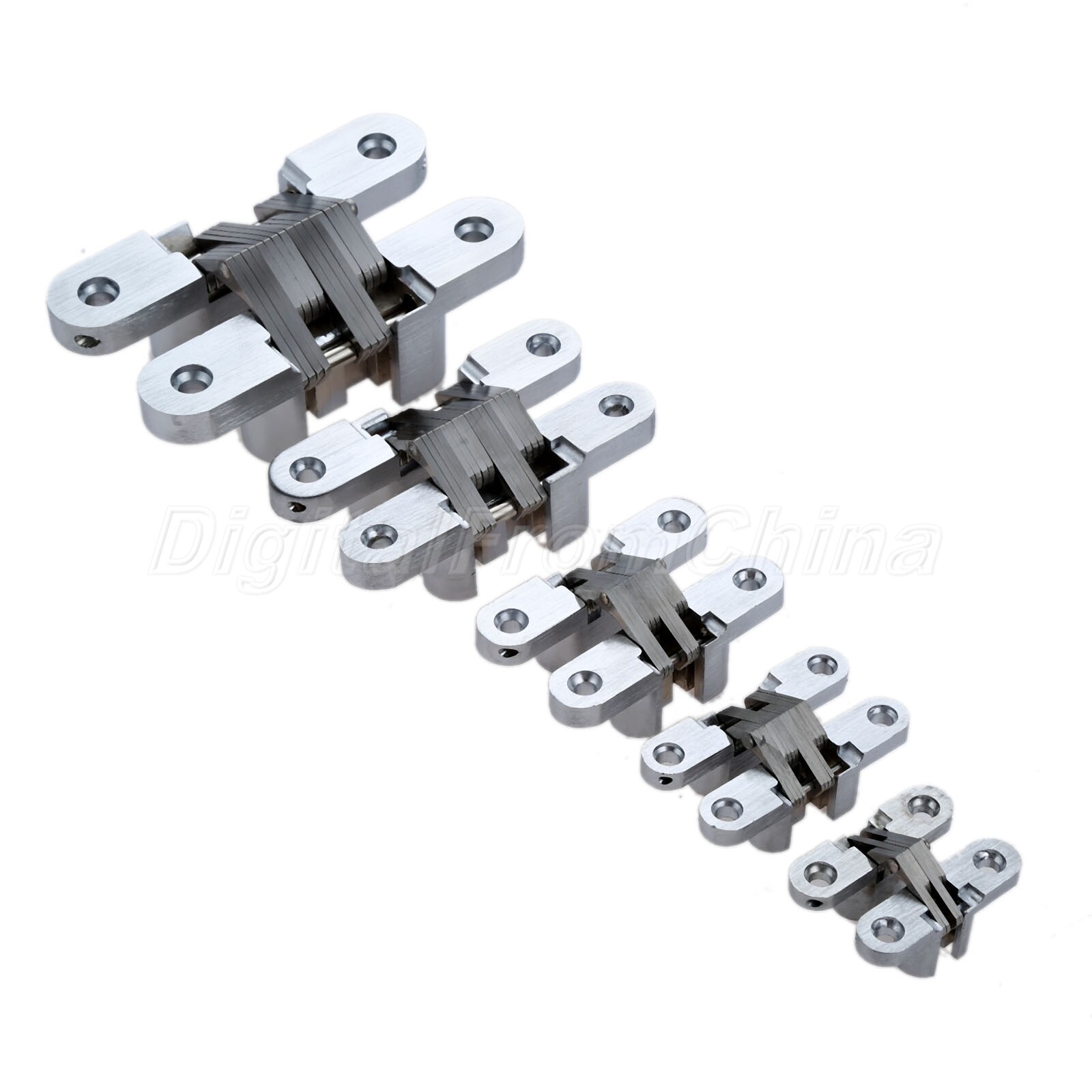 Stainless Steel Elegant Heavy Duty Foldable Consealed Cross Door Hinges 2Pcs