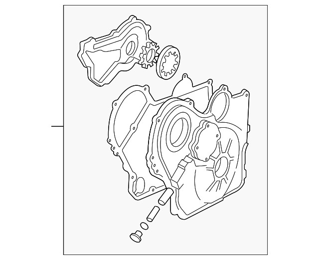 Genuine GM Front Cover 12581920