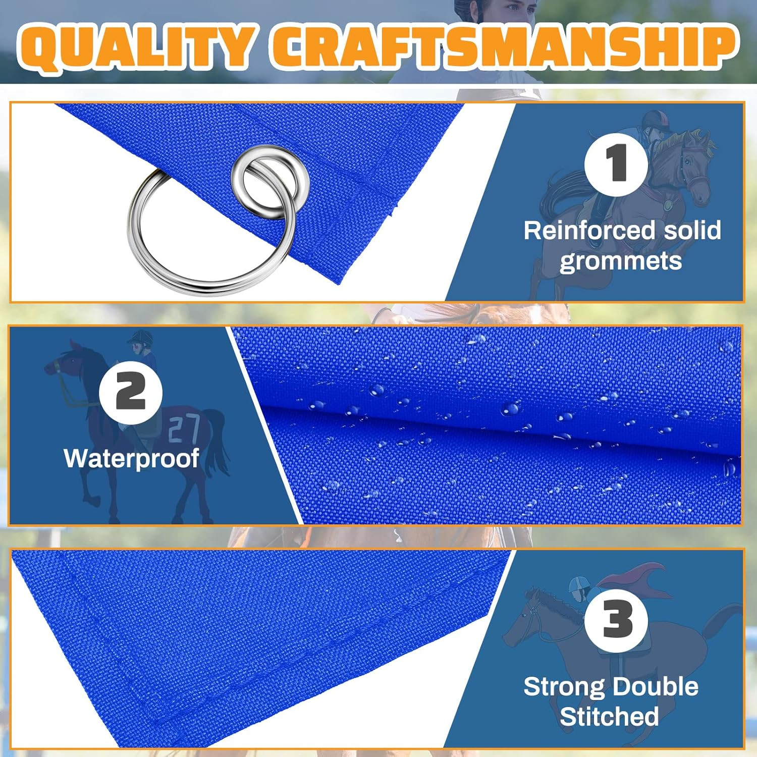 Equestrian Training Flag 4 Pieces Equestrian Training Equipment Nylon Flag with